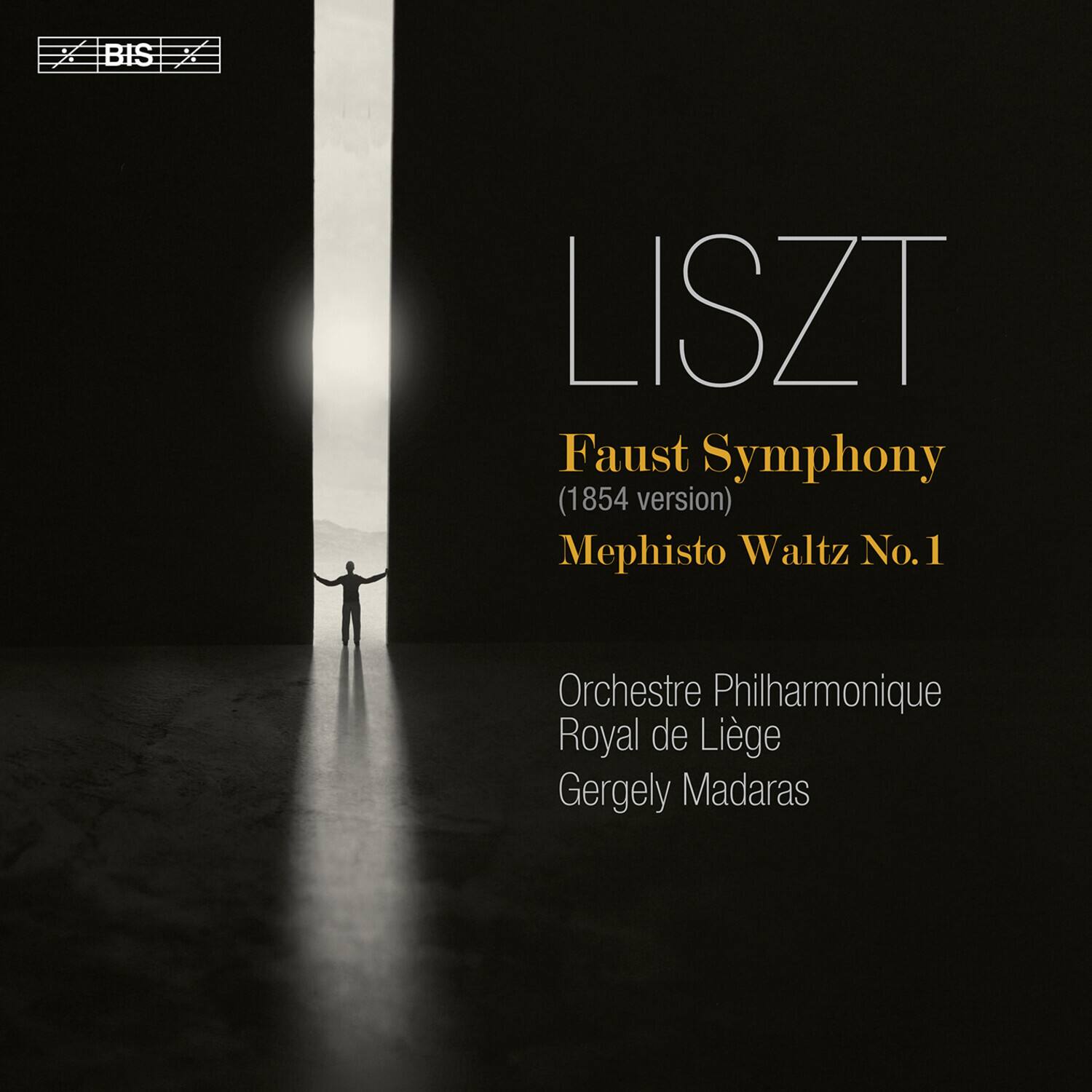 LISZT  
Faust Symphony  
(1854 version)  
Mephisto Waltz No. 1  

Orchestre Philharmonique Royal de Liège  
Gergely Madaras  

BIS