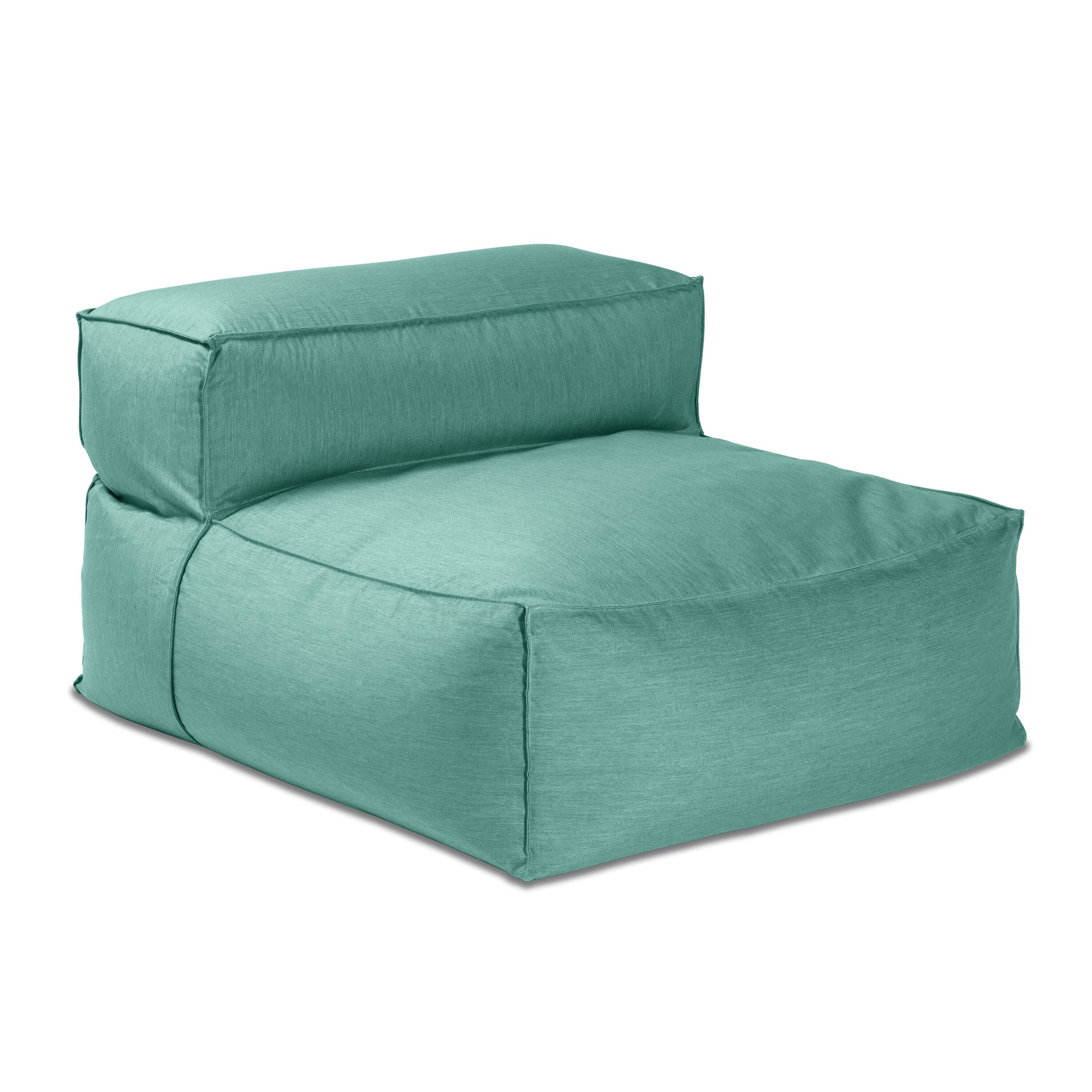 Back. Jaxx - Baya Outdoor Center Seat - Luxurious Oversized European Style Outdoor Soft Seating, Sunbrella Breeze - Breeze.
