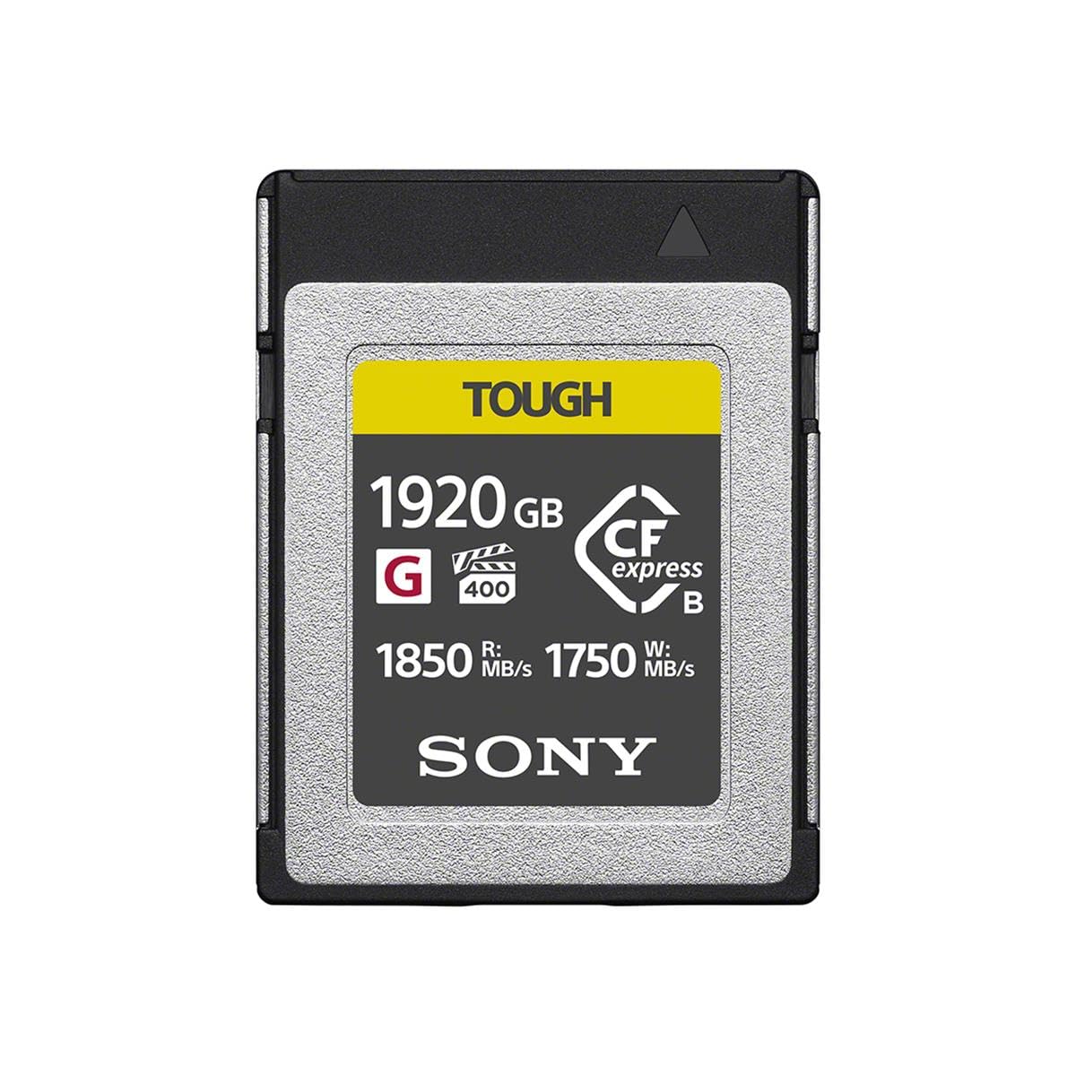 TOUGH  
1920 GB  
G 400  
CF express B  
R: 1850 MB/s  
W: 1750 MB/s  
SONY