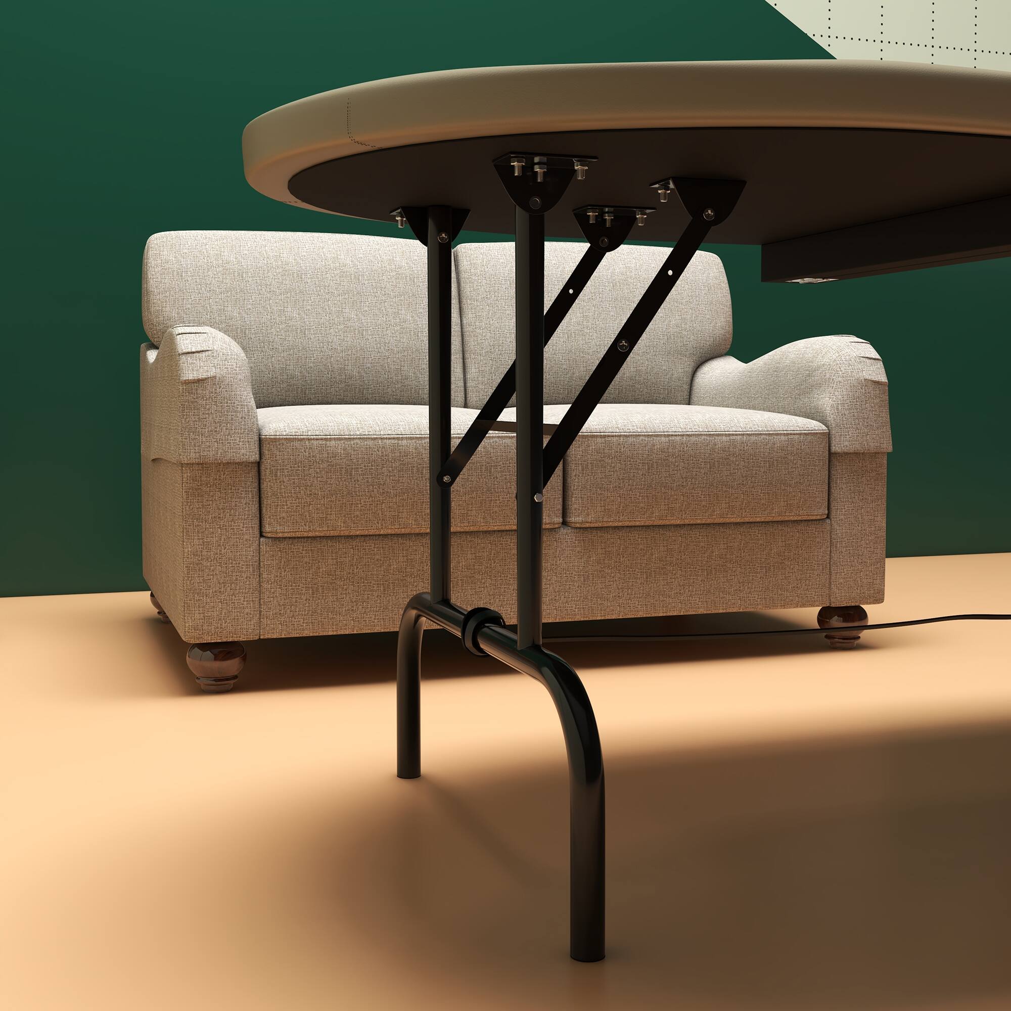 Alt View 8. Soozier - Poker Table Foldable, 70" Oval Blackjack Casino Texas Holdem Poker Game Table for 10 Players with Cup Holders.