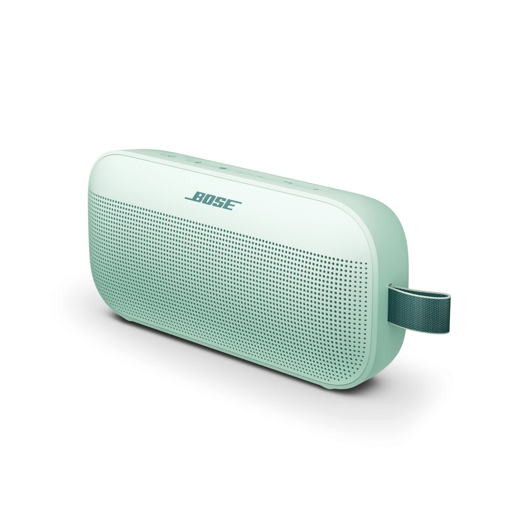 Left. Bose - SoundLink Flex (2nd Gen) Portable Bluetooth Speaker with Waterproof/Dustproof Design - Dewdrop Mint.