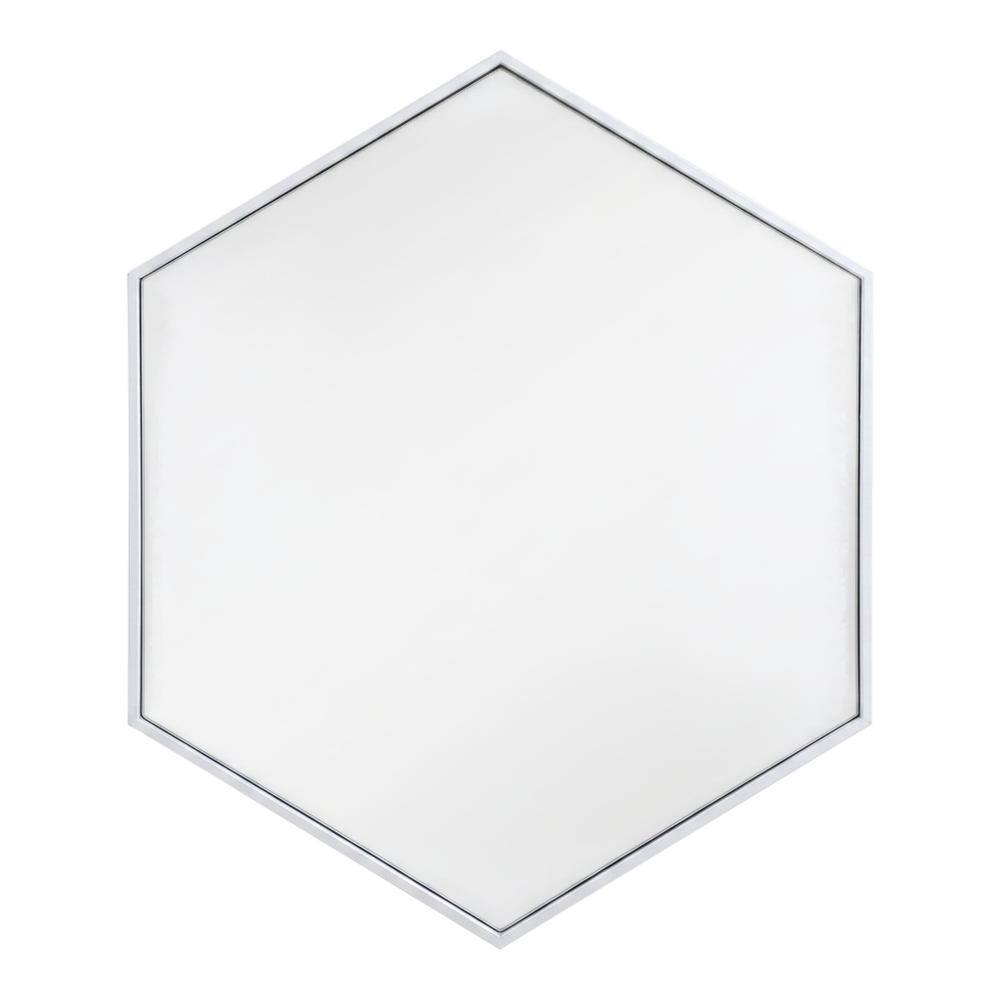 Elegant Decor - Metal frame hexagon mirror 24 inch in - Silver price history on PriceWatchPro
