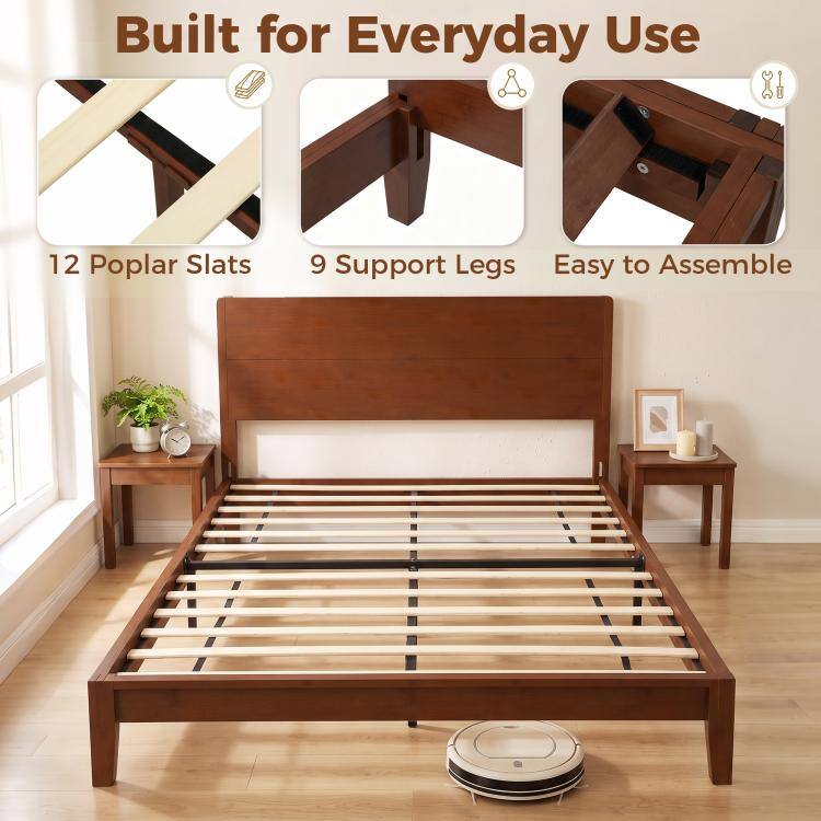 Built for Everyday Use

12 Poplar Slats  
9 Support Legs  
Easy to Assemble