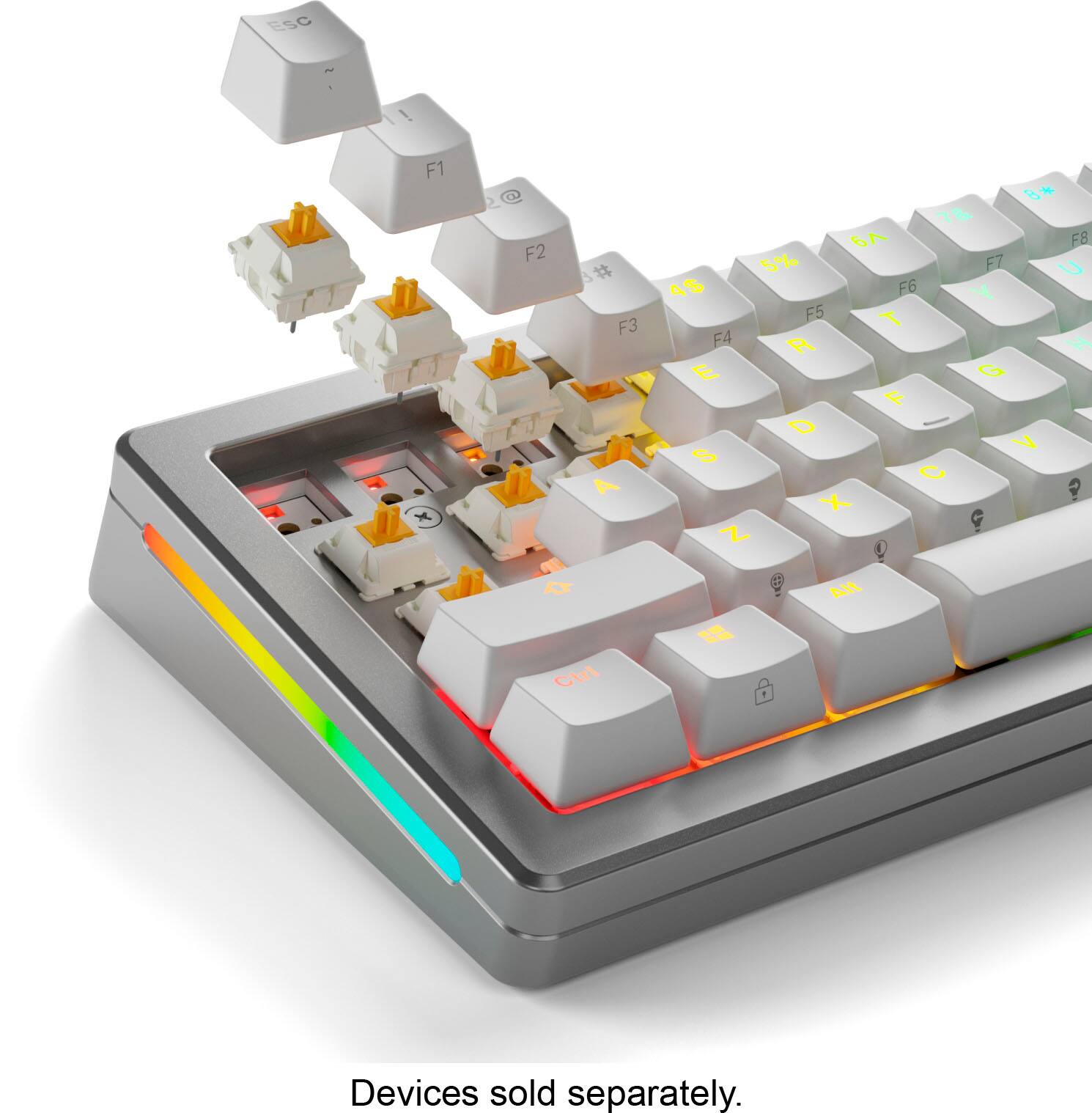 ESC ! F1 x @ 2 F2 # F3 A O Ctrl 7& 6 FB 5% F7 U 4$ F6 Y F5 T F4 R H E G F D S V C X C Z I Alt Devices sold separately.