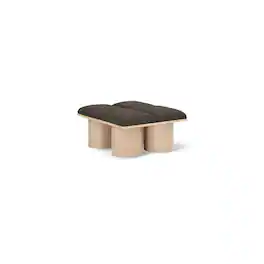 Meridian Furniture - Pavilion Boucle Fabric Bench - Brown
