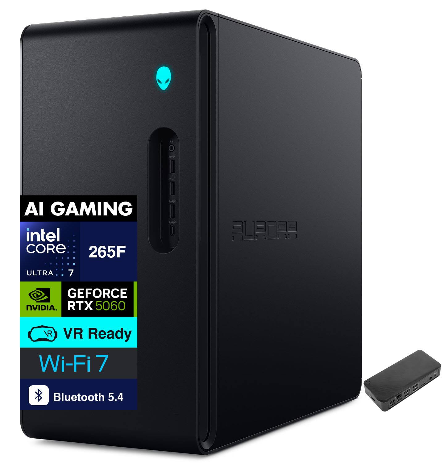 AI GAMING  
intel CORE 265F  
ULTRA 7  
GEFORCE RTX 5060  
VR Ready  
Wi-Fi 7  
Bluetooth 5.4
