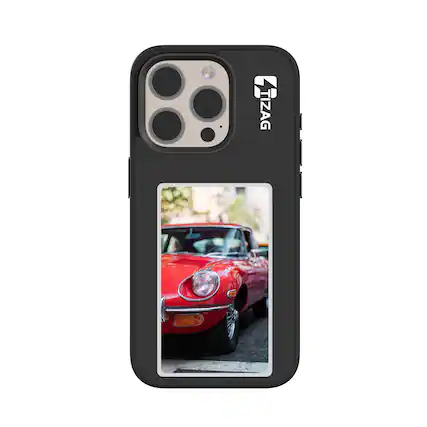 Front. Tizag - Digital Canvas Case for iPhone 16 Pro - Black.