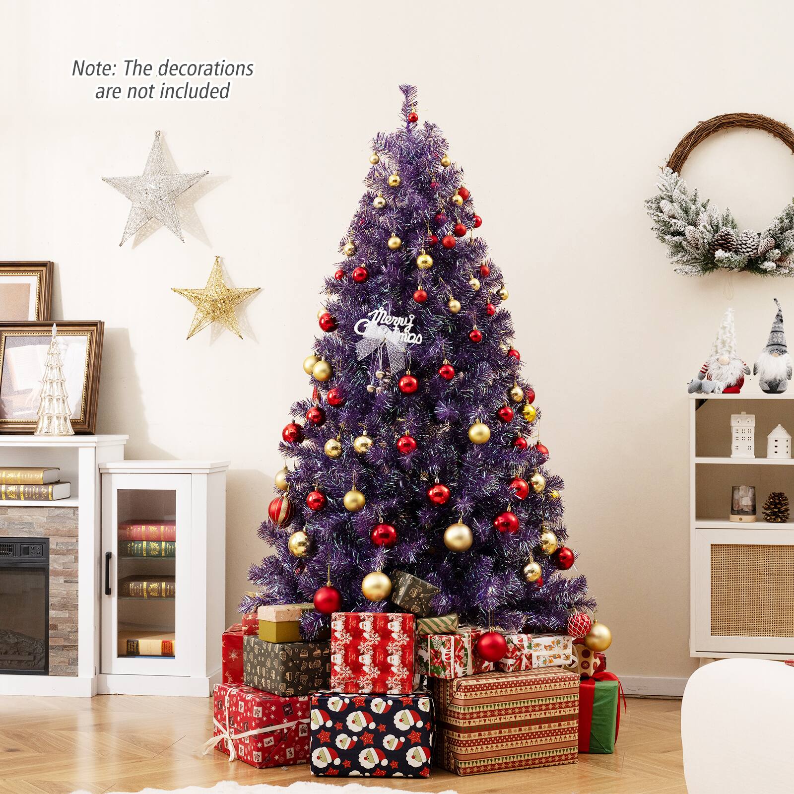 Note: The decorations are not included