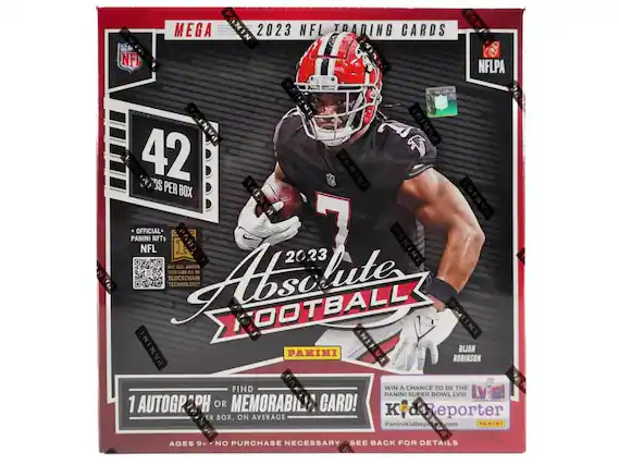 NFL MEGA PANINI 2023 NFL TRADING CARDS PAN NFLPA PANTN 42 POAOS PER BOX PANINI OFFICIAL NFL NFTs BUY 1 SELL AUCTION 2023 7 PANIN TOUR CARD ALL DN Ataaata BLOCKCHAIN TECHNOLOGY! FOOTBALL PANINI PAN PANINI NIKVI ROBINSON BIJAN FIND WIN A CHANCE TO BE THE PANINI SUPER BOWL LVIII 1 AUTOGR OR MEMORABIL CARD! K d Reporter ER BOX, ON AVERAGE PaniniKidRepa com PARINI AGES 9+ NO PURCHASE NECESSARY SEE BACK FOR DETAILS