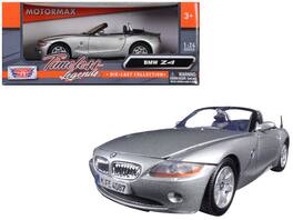 BMW Z4 1/24 Diecast Model Car by Motormax - Silver
