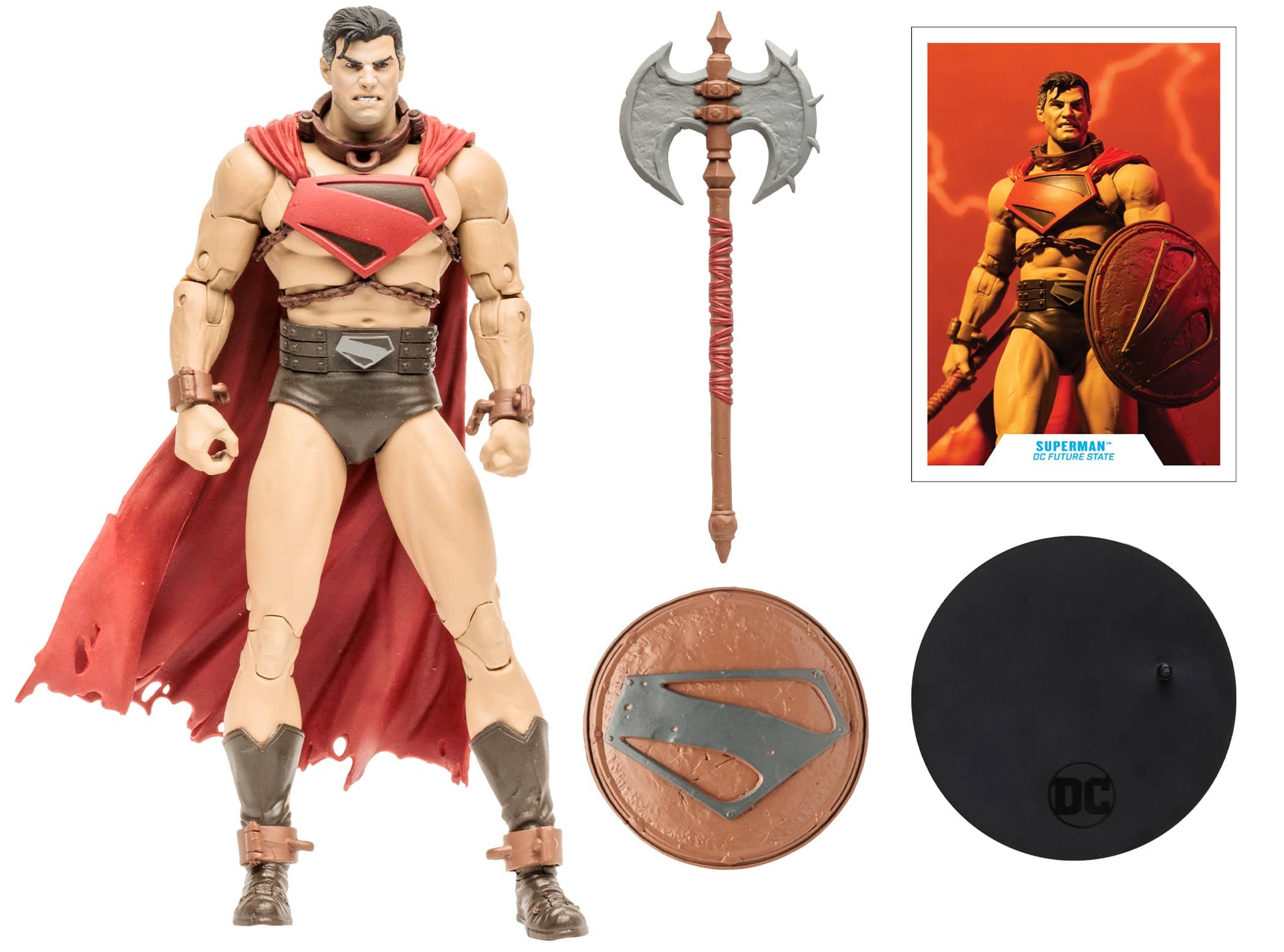 Front. McFarlane Toys - DC Multiverse - 7" Superman Future State.