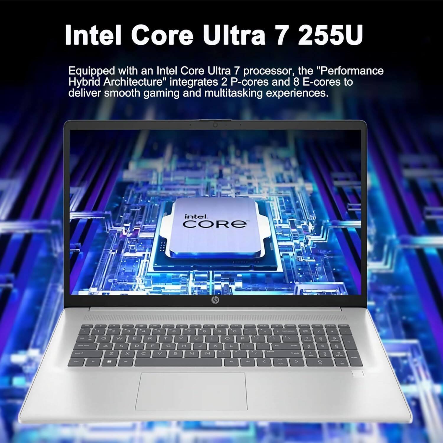 Intel Core Ultra 7 255U

Equipped with an Intel Core Ultra 7 processor, the "Performance Hybrid Architecture" integrates 2 P-cores and 8 E-cores to deliver smooth gaming and multitasking experiences.