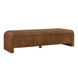 Waterflute 68" Fluted TV Stand by Modway - Walnut