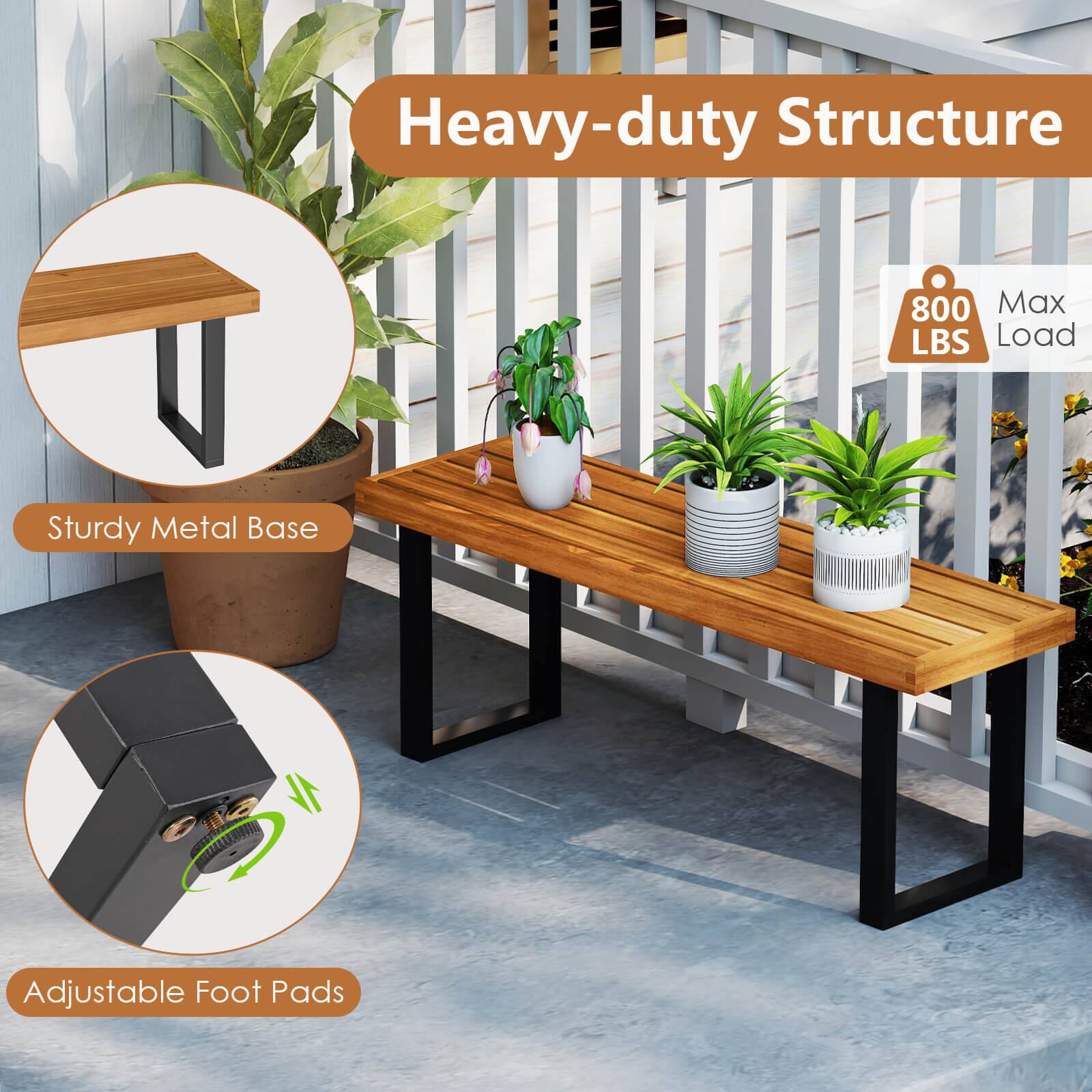 Heavy-duty Structure

- Sturdy Metal Base
- Adjustable Foot Pads
- 800 Max Load LBS