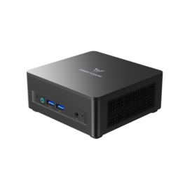 Minisforum - UM760 Slim Mini PC, AMD Ryzen 5 7640HS, AMD Radeon 760M, 16GB RAM + 1TB SSD, USB4, Wi-Fi 6E, Windows 11 Pro - Black