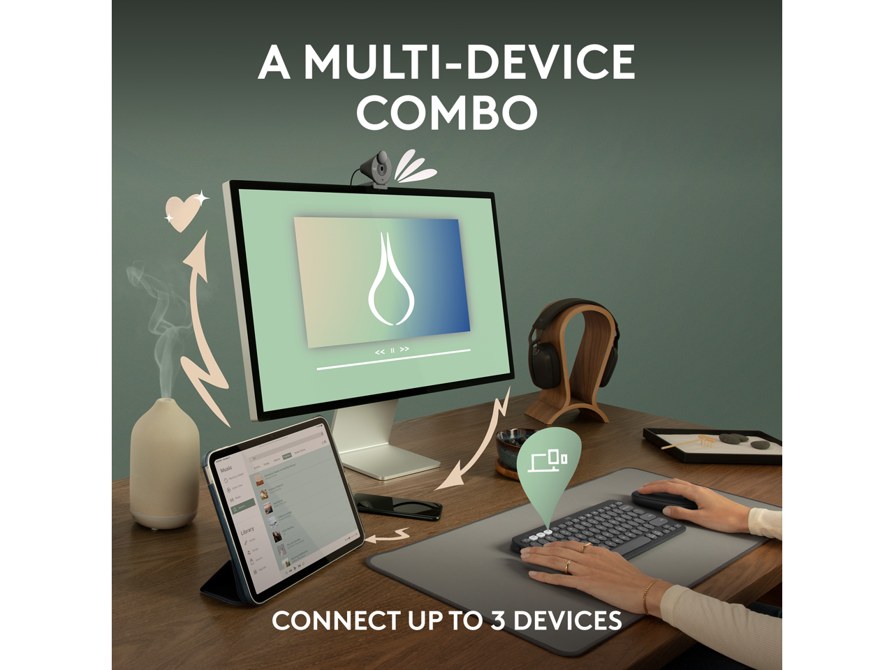 A MULTI-DEVICE COMBO  
CONNECT UP TO 3 DEVICES