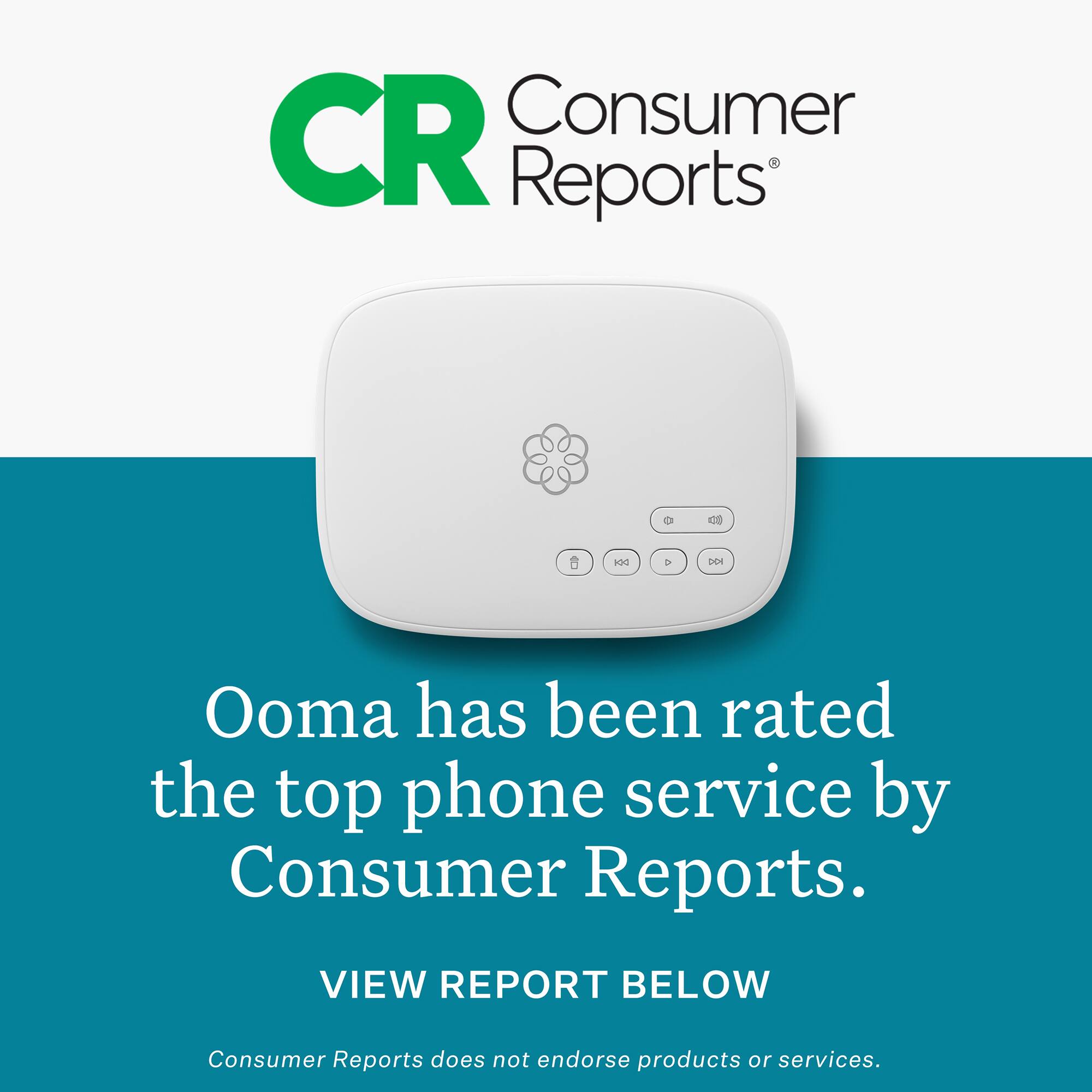 Consumer Reports has rated Ooma as the top phone service. View the report below. Consumer Reports does not endorse products or services.