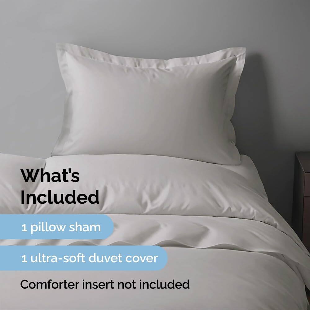 What's Included  
1 pillow sham  
1 ultra-soft duvet cover  
Comforter insert not included