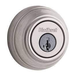 Kwikset - SmartKey Satin Nickel Metal Deadbolt