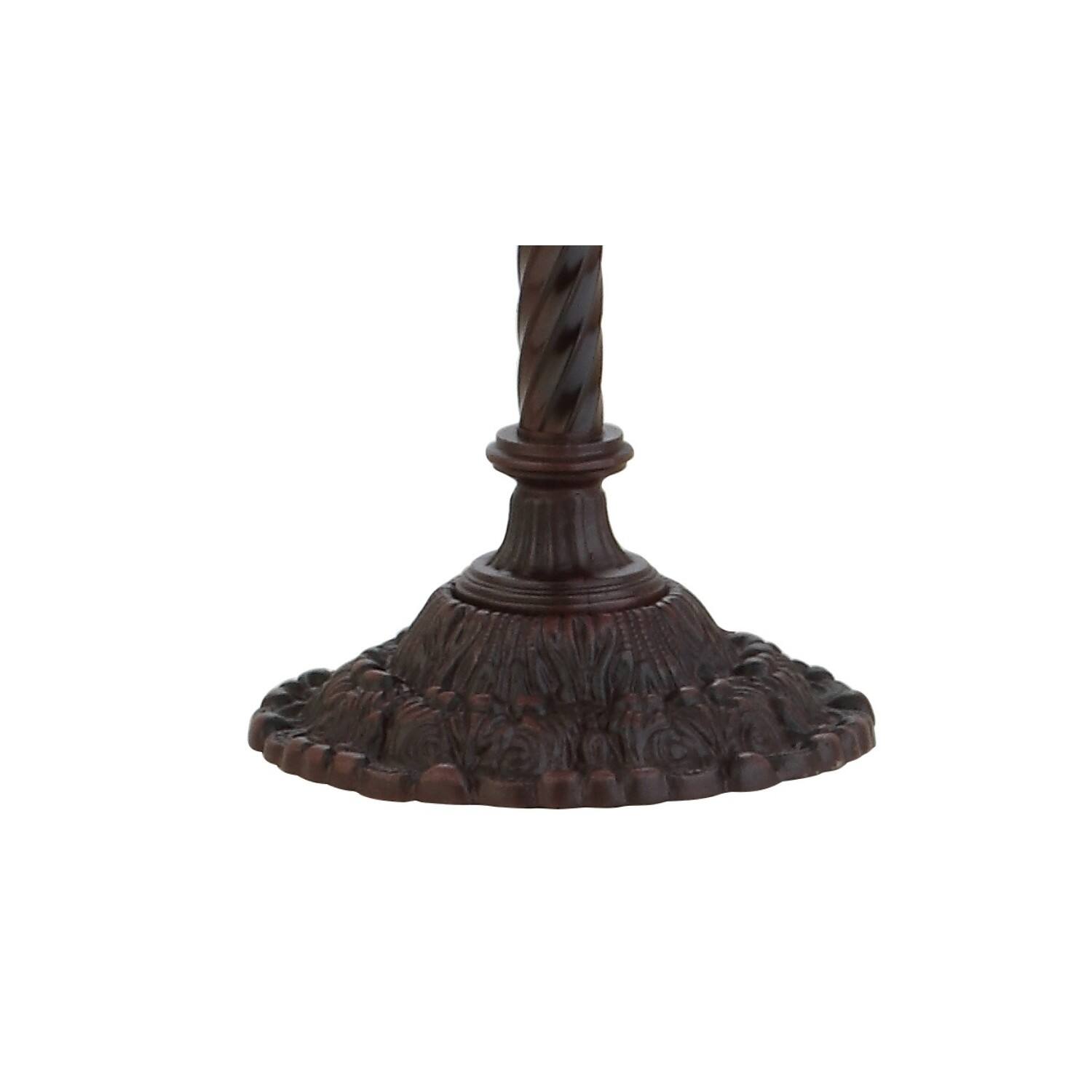 Alt View 3. Jonathan Y - Smith Tiffany-Style 70.5" Torchiere LED Floor Lamp, Bronze - Bronze.