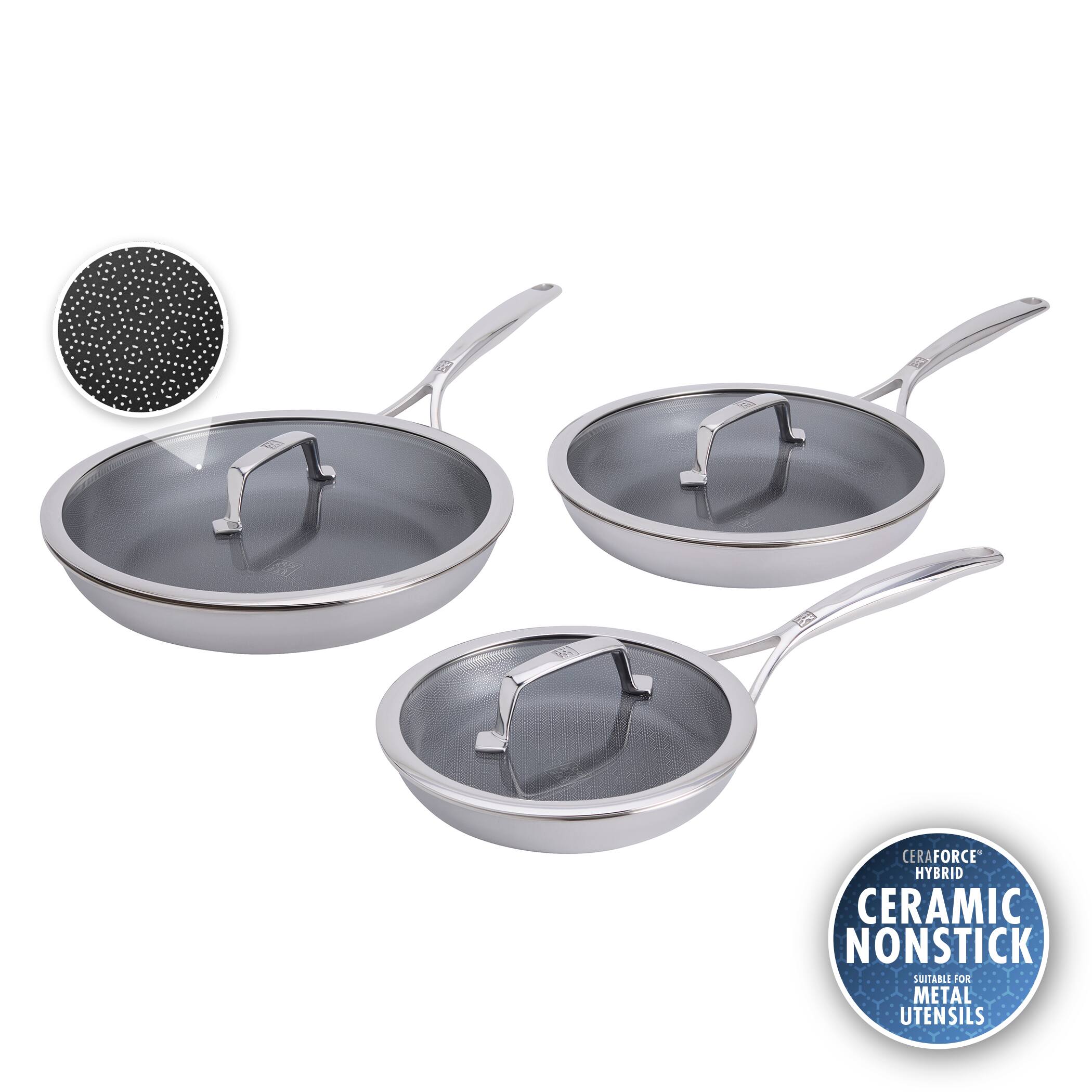 CERAFORCE HYBRID CERAMIC NONSTICK SUITABLE FOR METAL UTENSILS