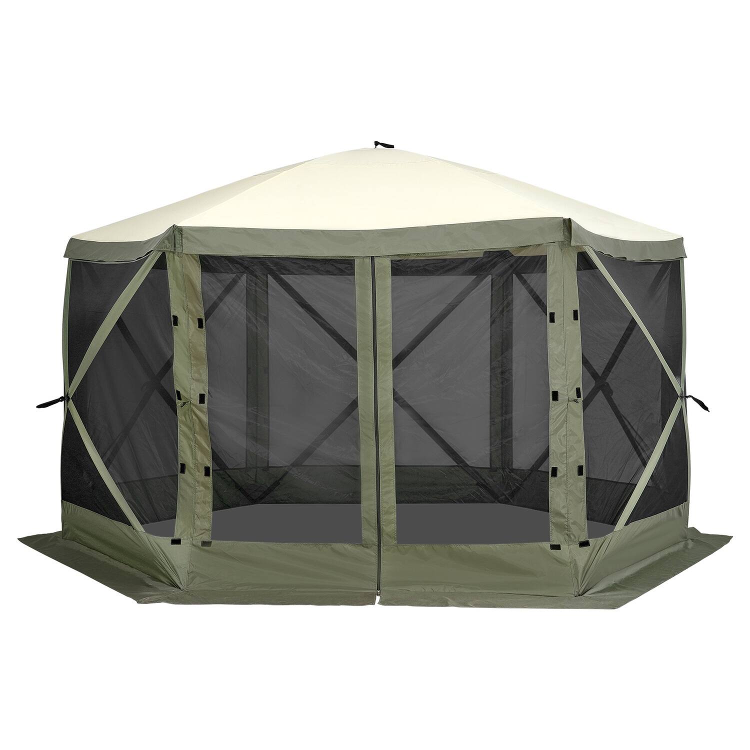 Front. Boyel Living - Pop Up Gazebo Tent Waterproof Outdoor Event Canopy Shelter - Army Green.
