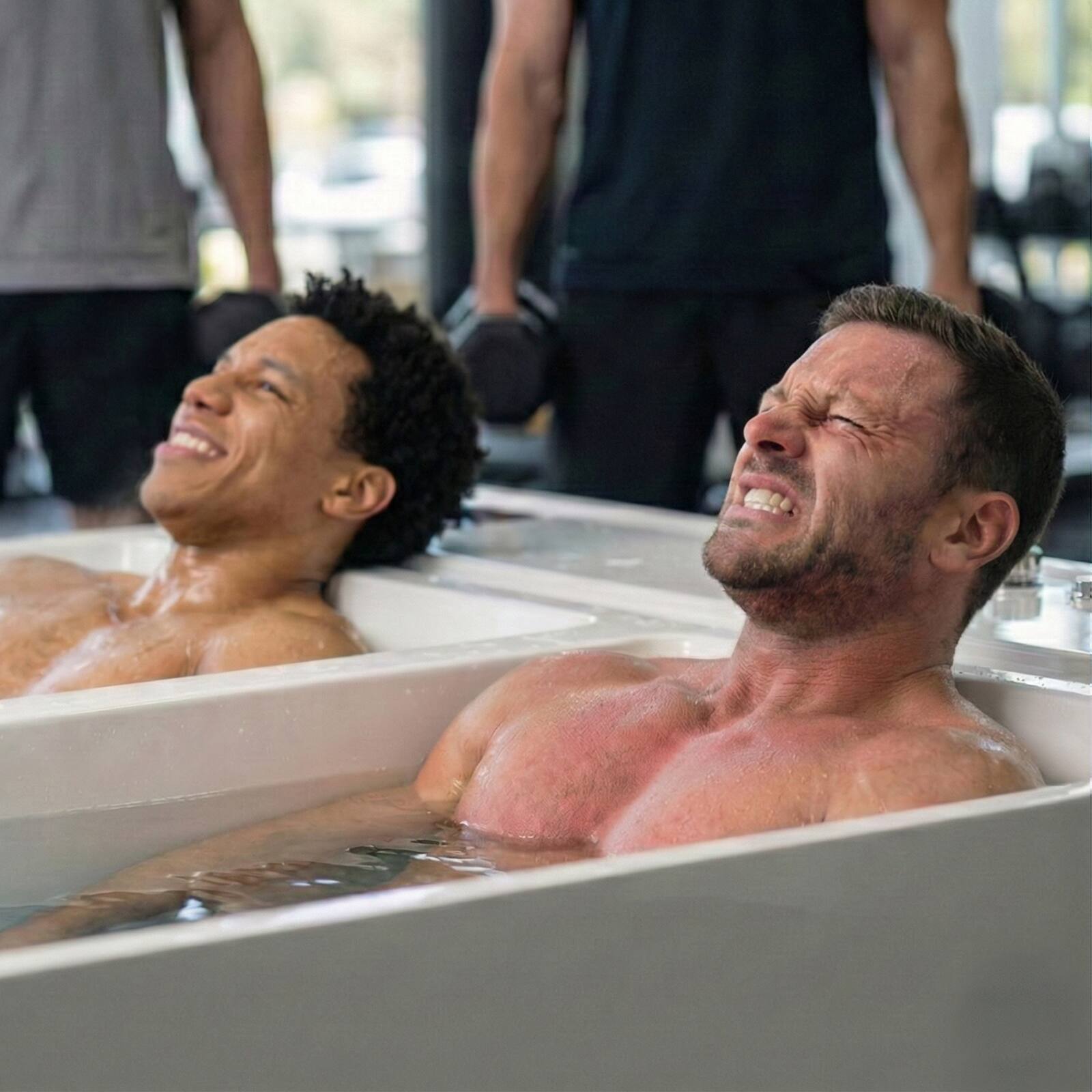 Alt View 6. Empava - 78 in. x 55 in. Dual Zone Cold Plunge - Ozone - Chiller - Heater and 20 Jets Whirlpool Bathtub - Thermostat in White - White.