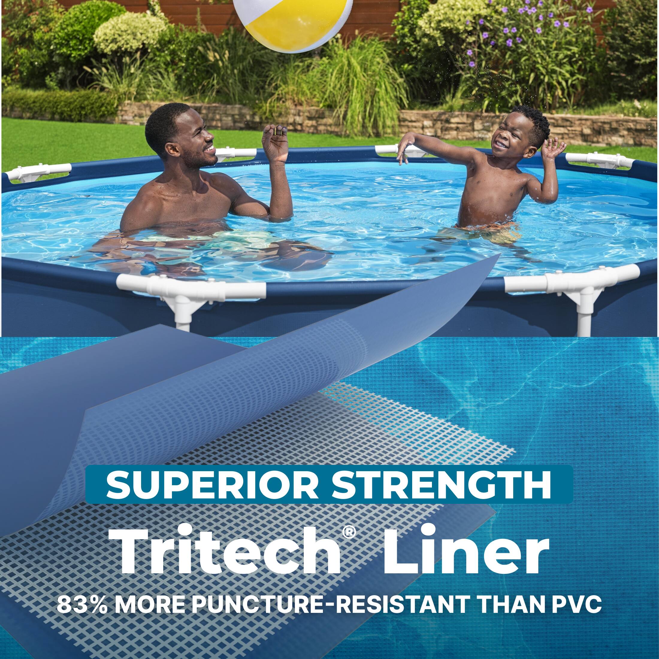 SUPERIOR STRENGTH  
Tritech® Liner  
83% MORE PUNCTURE-RESISTANT THAN PVC