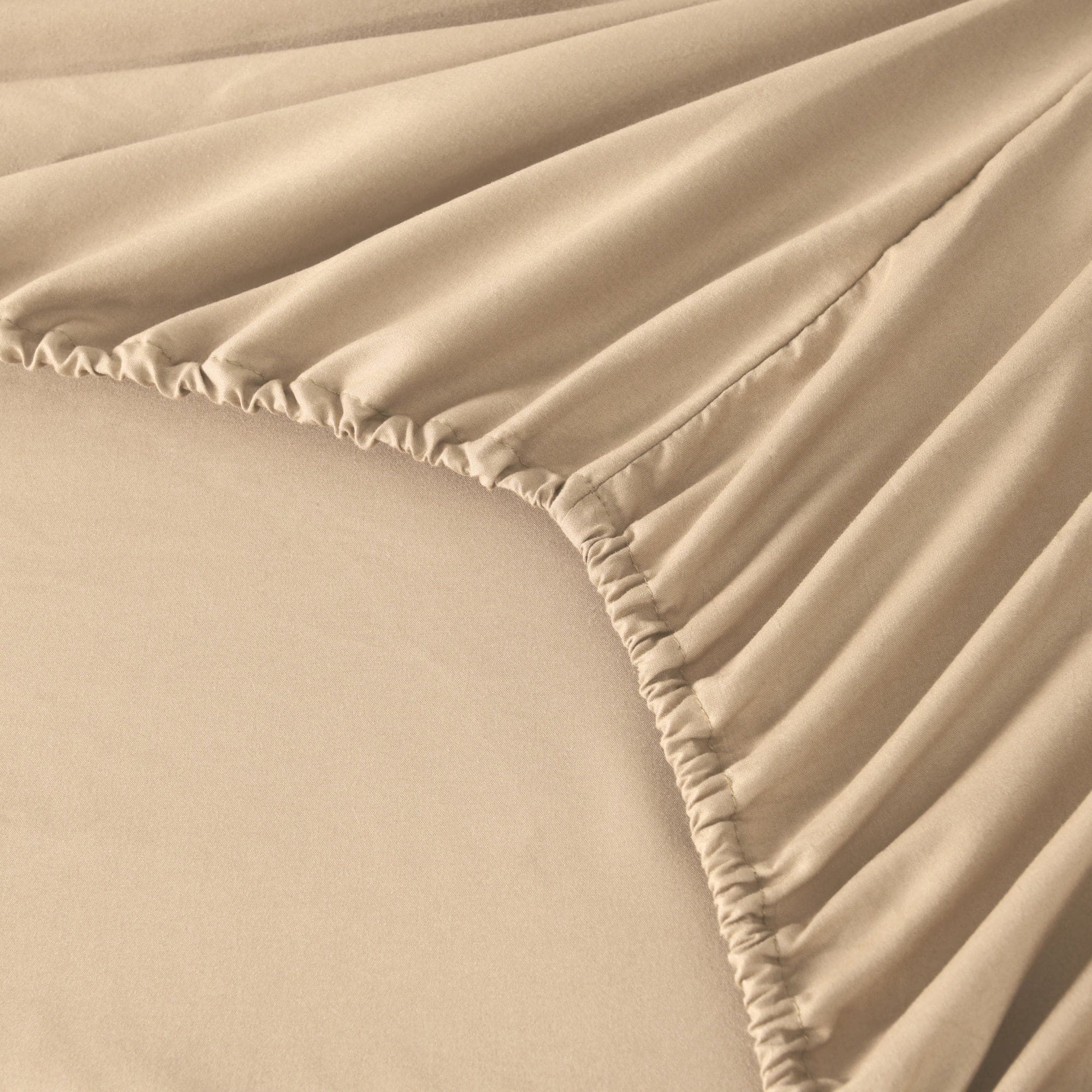 Alt View 1. MarCielo - Marcielo 4/6 Pcs Soft Solid & Embroidery Bed Sheets Set - Beige.
