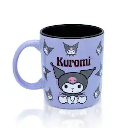 Silver Buffalo - Sanrio Kuromi Ceramic Mug | Holds 20 Ounces - Purple