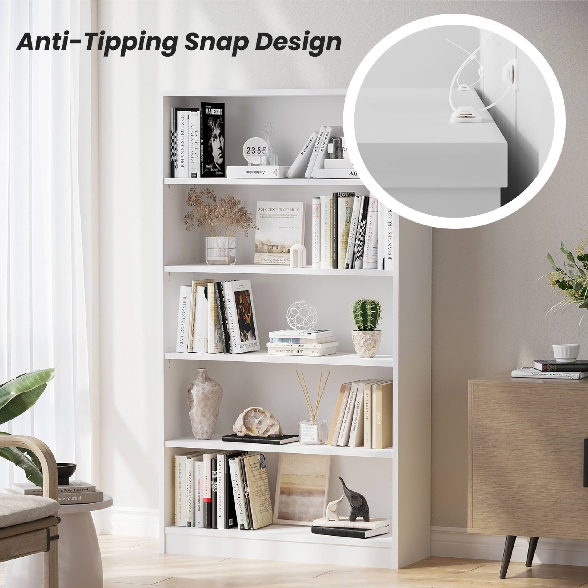 Anti-Tipping Snap Design