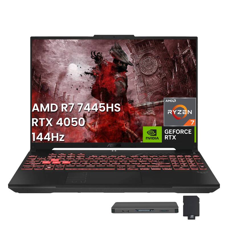 AMD R7 7445HS  
RTX 4050  
144Hz  
AMD Ryzen 7  
NVIDIA GeForce RTX