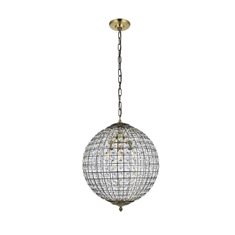 Alt View 3. Living District - Earlene 3 light 16 inch antique bronze pendant - Antique Bronze.