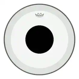 Remo - Bass, Powerstroke 3, Clear, 20 Diameter, No Stripe, Top Black Dot