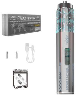 MECHTRON - TL-I007S Electric Screwdriver, 270 RPM, 1500 mAh Battery, Type-C Charging, LED, Magnetic Bit, Precision Repair Tool - Silver Gray