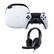Front. Sony - DualSense Edge Controller with Universal Headset - White.