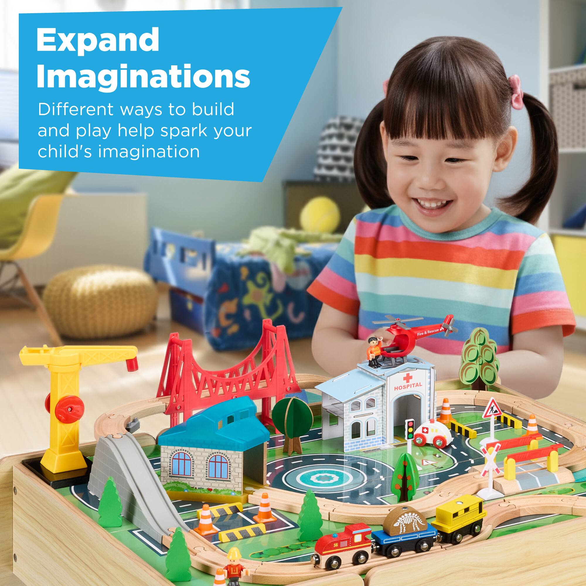 Expand Imaginations
Different ways to build and play help spark your child's imagination