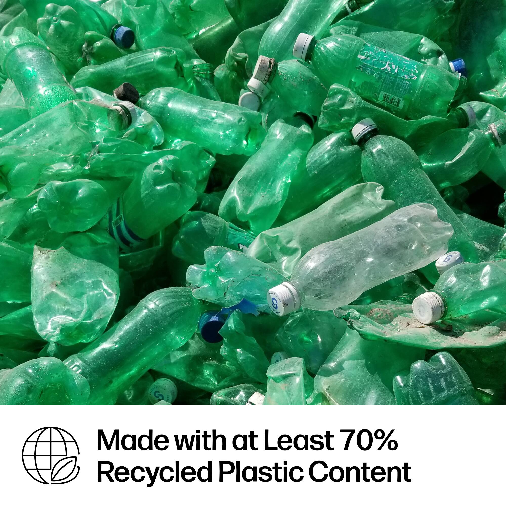 Made with at Least 70% Recycled Plastic Content