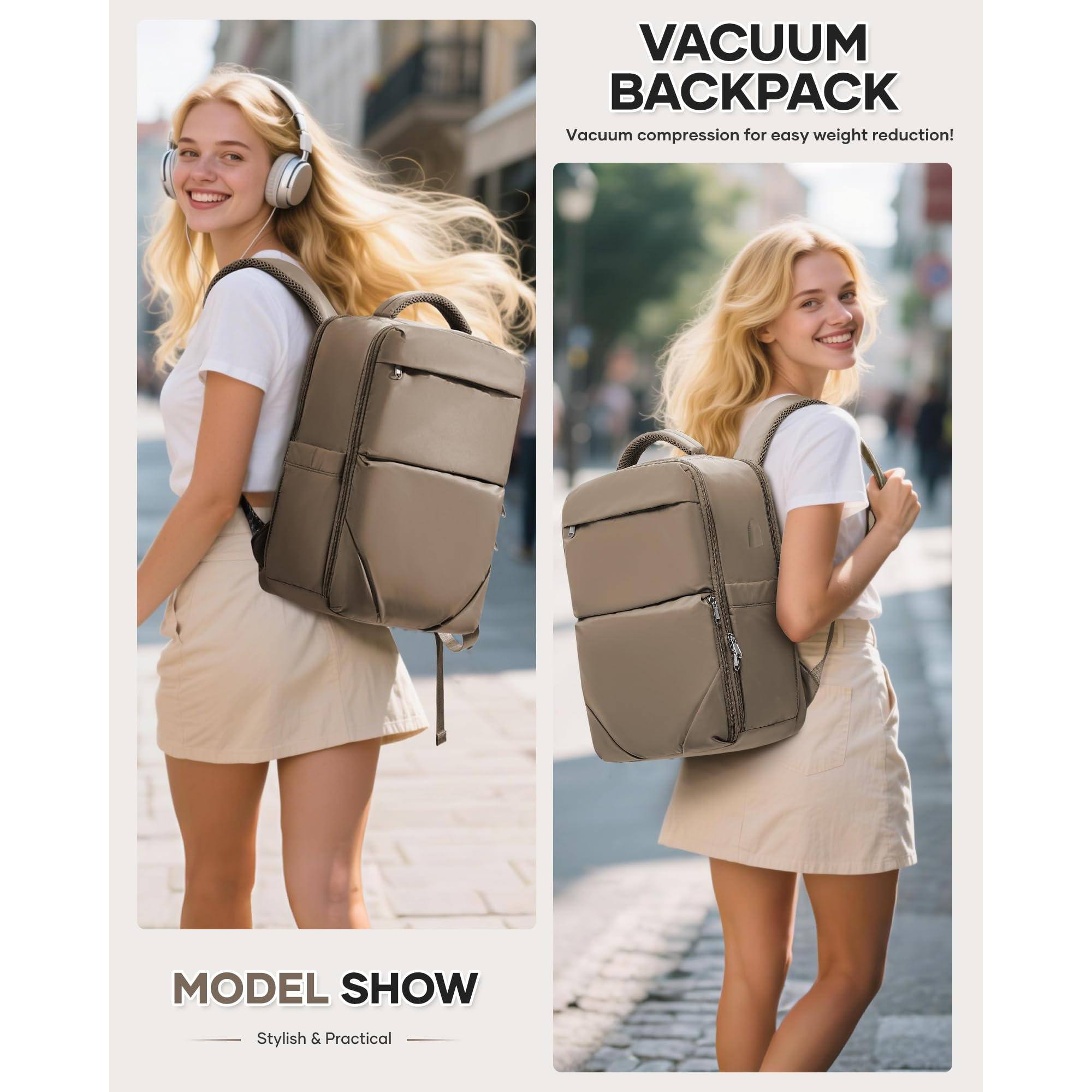 VACUUM BACKPACK  
Vacuum compression for easy weight reduction!

MODEL SHOW  
Stylish & Practical