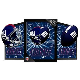 Sporticulture - New York Giants 14" x 18" Framed 3D Lenticular Art - Blue
