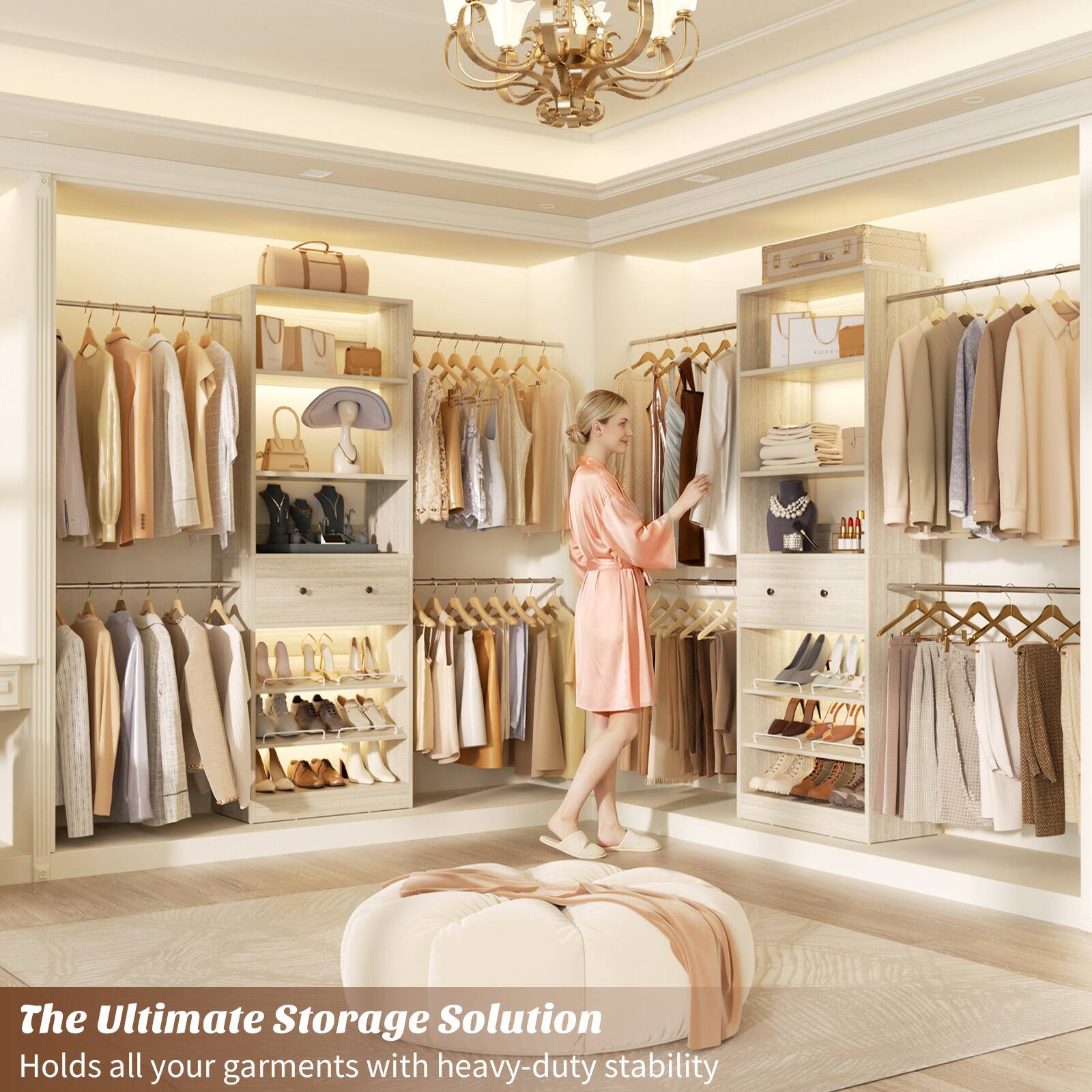The Ultimate Storage Solution  
Holds all your garments with heavy-duty stability