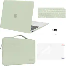 mosiso - 5-in-1 MacBook Air 13 Case and Sleeve Kit A2337/A2179/A1932 - Sage Green