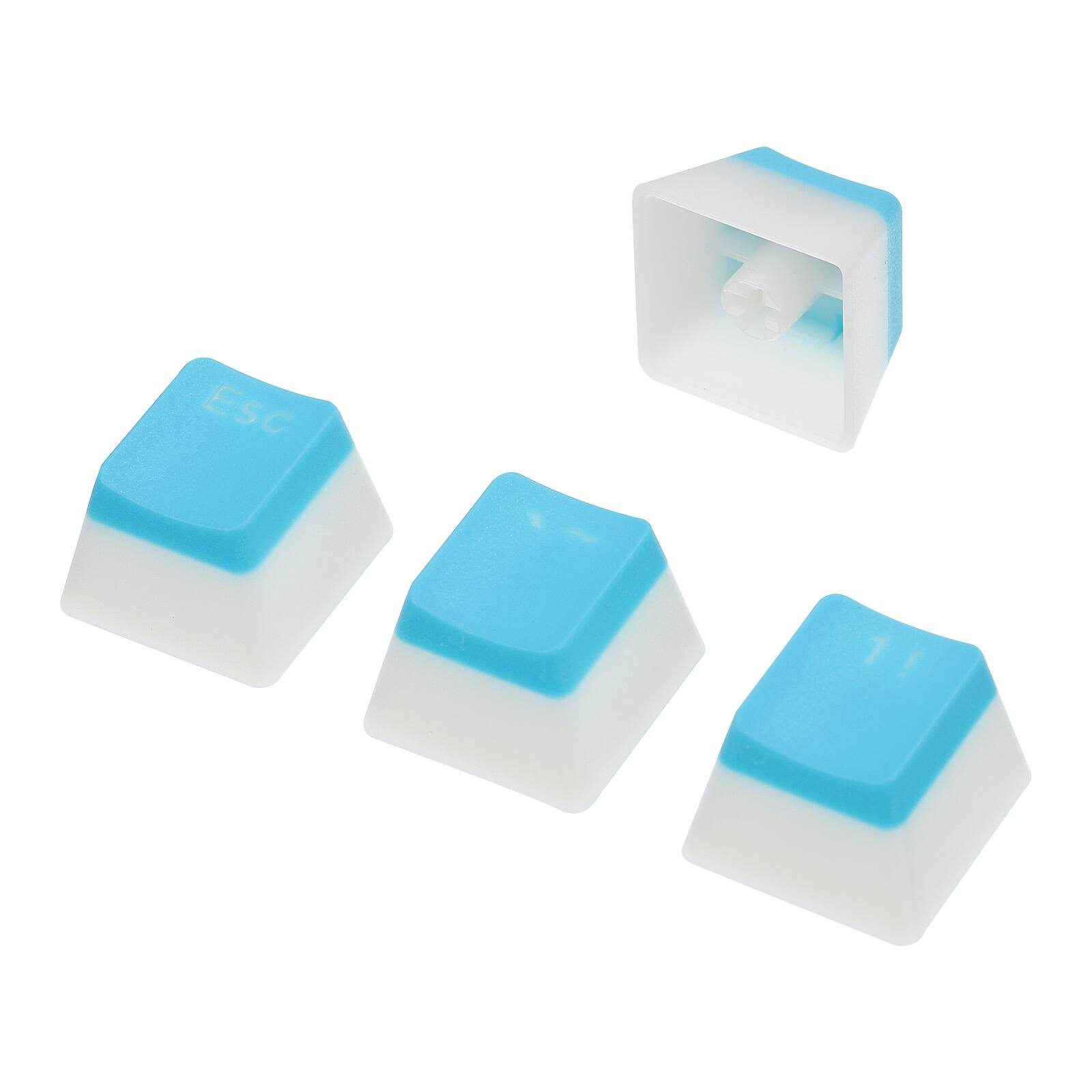 Alt View 5. Unique Bargains - 108 Keys PBT Pudding Keycaps Set OEM Profile Double Shot for Mechanical Keyboard Layout - Sky Blue.