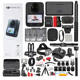 DJI - Osmo 360 Action Camera Adventure Combo with 50-in-1 Accessory Kit