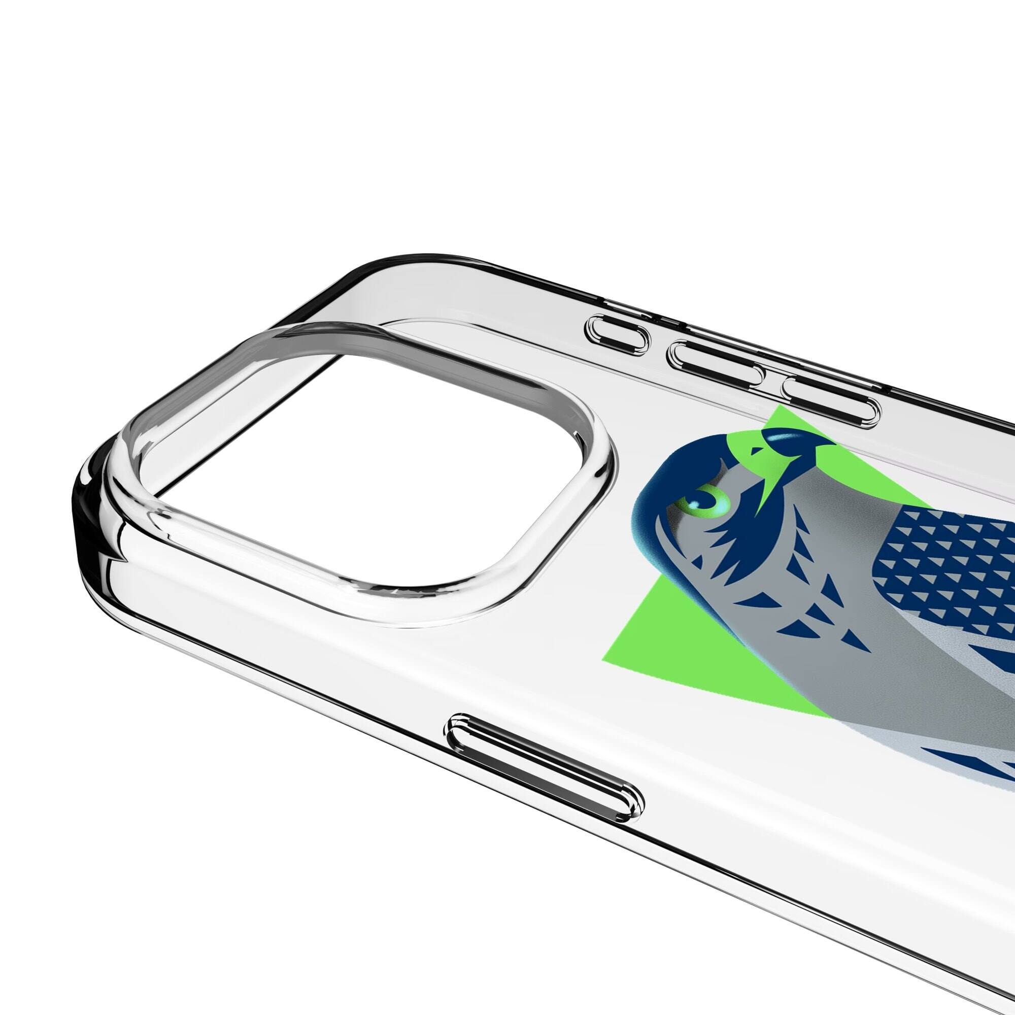 Alt View 2. Keyscaper - Seattle Seahawks iPhone Clear Case - 16 Pro - Multicolor.