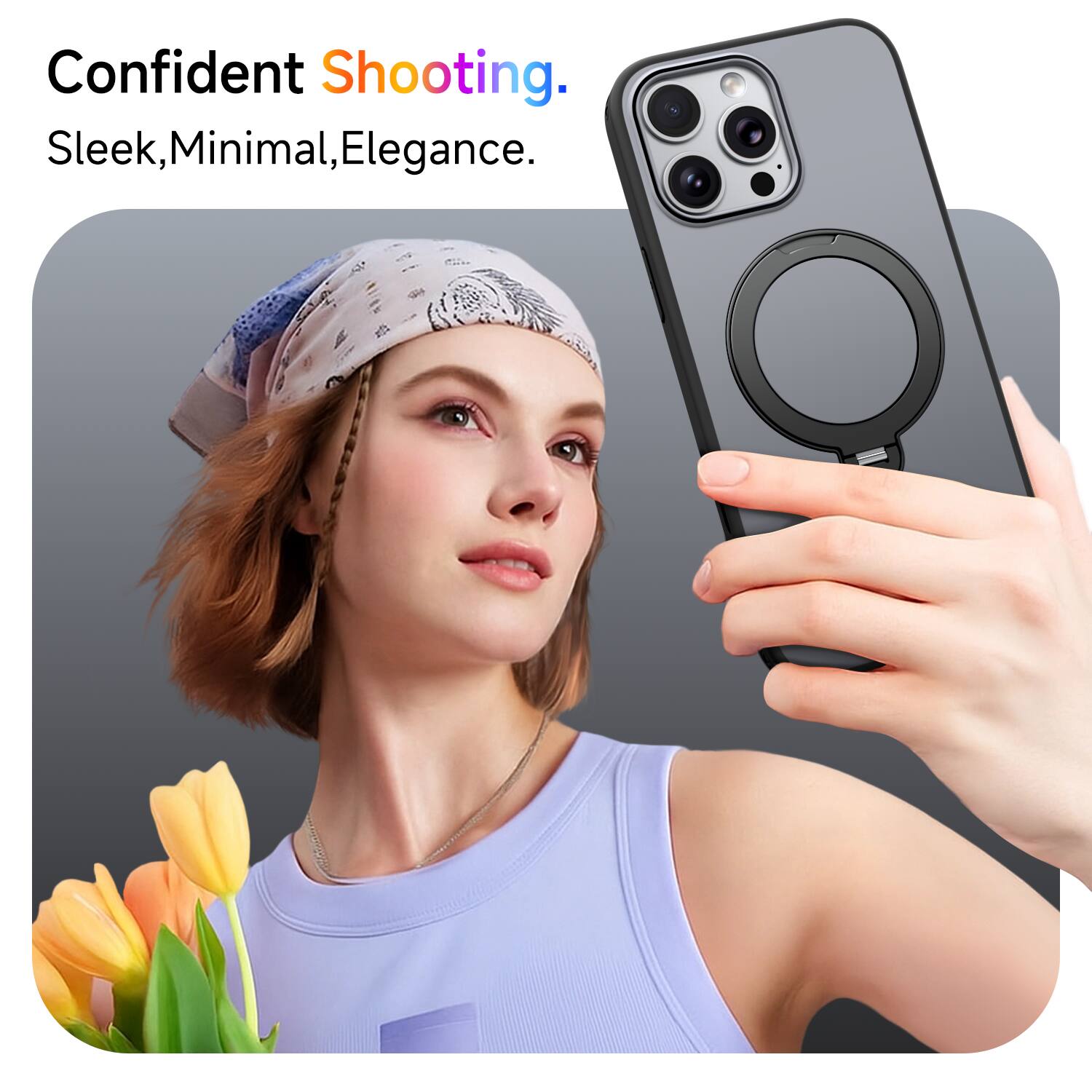 Confident Shooting.  
Sleek, Minimal, Elegance.