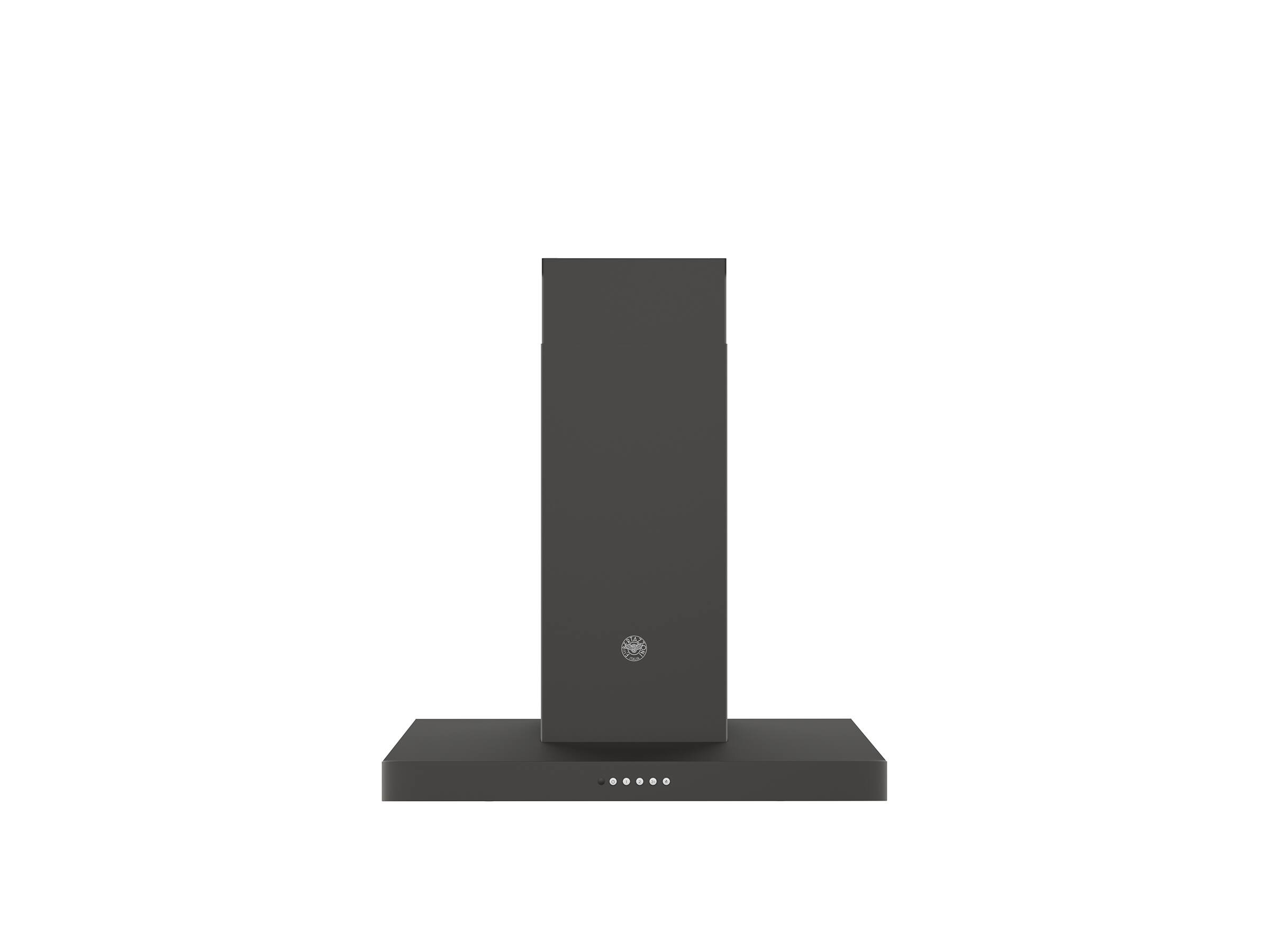 Front. Bertazzoni - 30 Inch Hood - 600 CFM - Wall Mount - T-Shape - Carbonio - Carbonio.