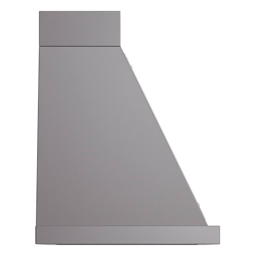 Alt View 3. ILVE - ILVE Nostalgie II Series 30 in. Noblesse Wall Mount Range Hood with 600 CFM (Chrome Trim) - Graphite Matte.