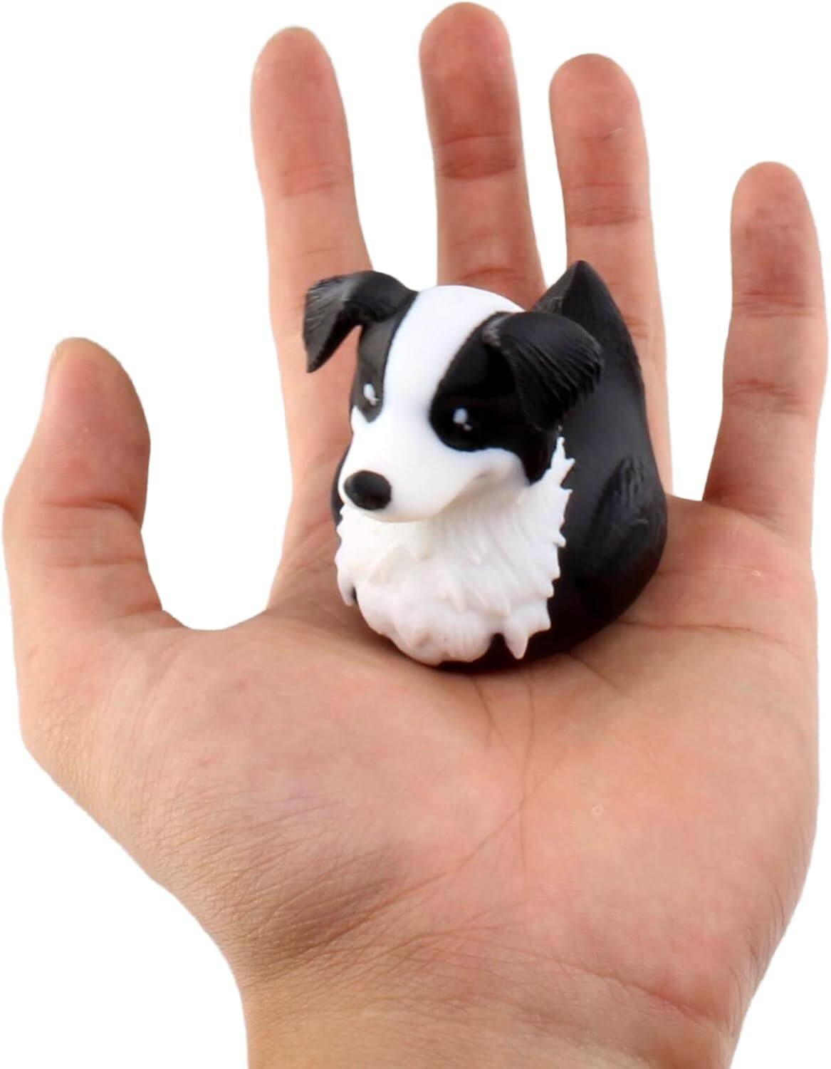 Back. JuzToys - Border Collie Duck Figurine, 4x4 Ducking, Fun Car Dashboard Accessory, Unique Dog Gifts, Ducks for Cars by PowerTRC - Black|White.