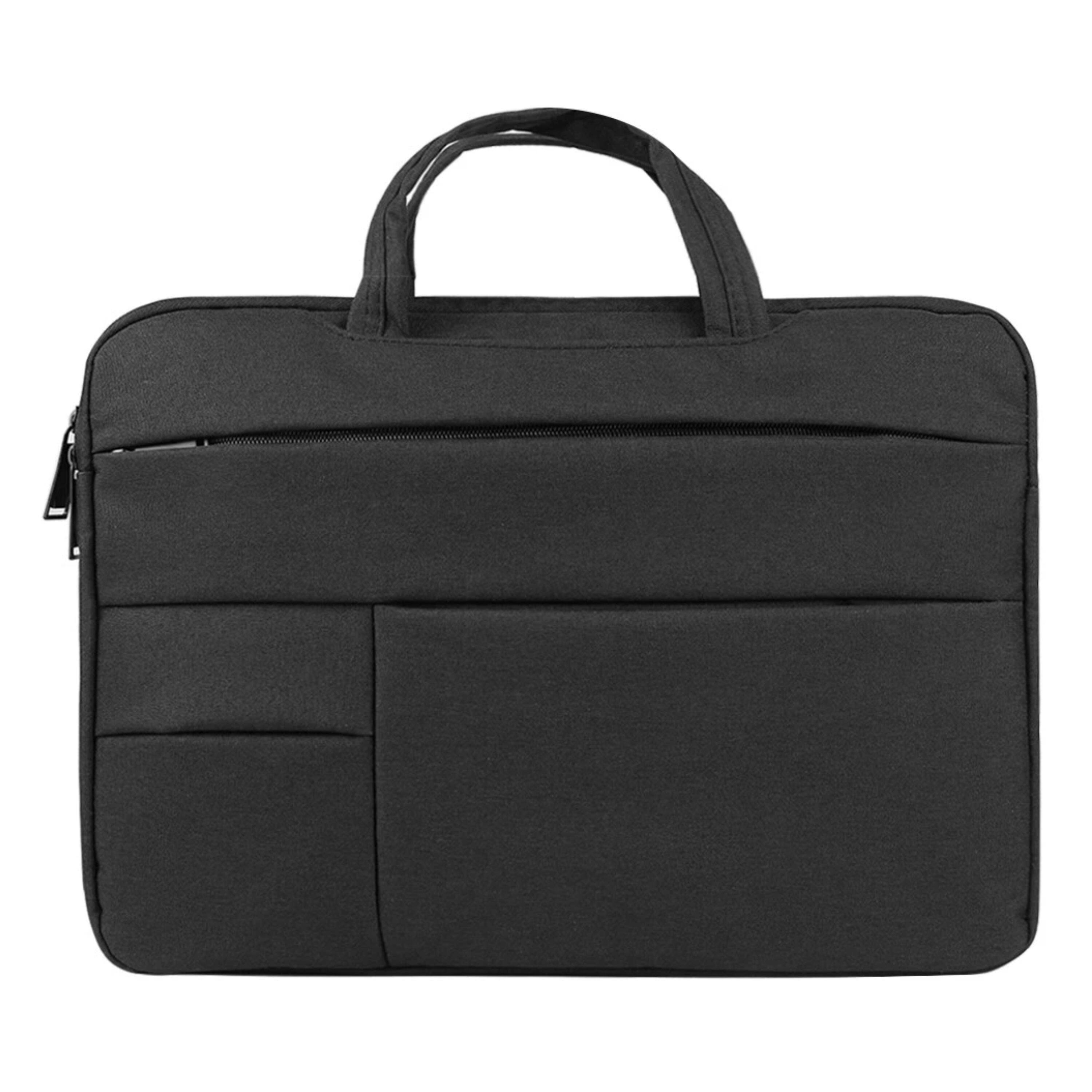 Front. Kitcheniva - Padded Sleeve Case Carrying Bag For 15" Laptop - Black.